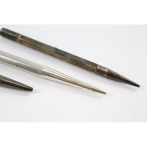 2285 - Three sterling silver pencils - approx. gross weight 67.8g