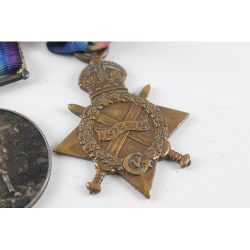 2299 - A WWI 1914-15 Star medal trio presented to 15741 Pte. J. W. Reed Yorks R.