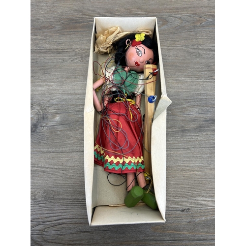 1337 - A mid 20th century boxed Pelham Puppets Gypsy marionette