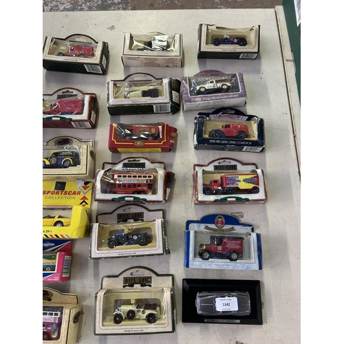 1342 - Twenty three boxed diecast model vehicles to include Days Gone 46006 1930 Bentley, Corgi 90066 Iveco... 