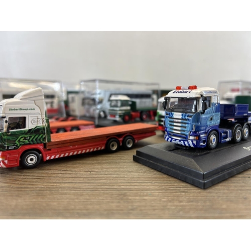 1350 - A collection of Eddie Stobart diecast model vehicles to include Corgi Mini, Corgi Ford Focus WRC, 6 ... 