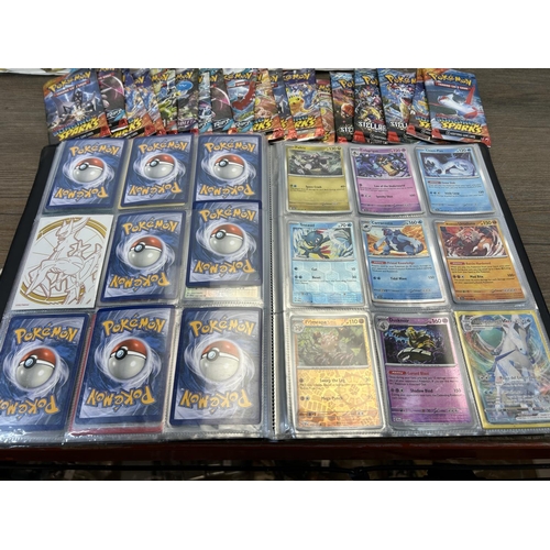 1352 - A collection of Pokémon trading cards to include Stellar Crown, Combined Powers, Shrouded Fable etc.