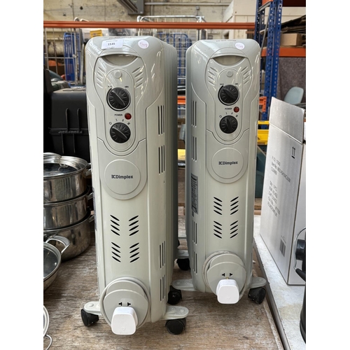 1535 - Two Dimplex DEOC20 electric radiators