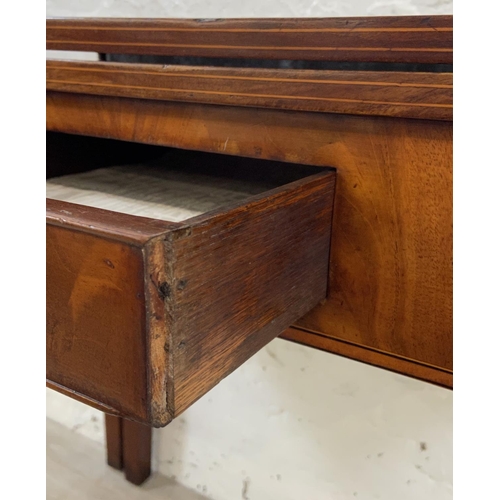 1119 - A George III inlaid mahogany fold over tea table - approx. 74cm high x 89cm wide x 45cm deep not ext... 