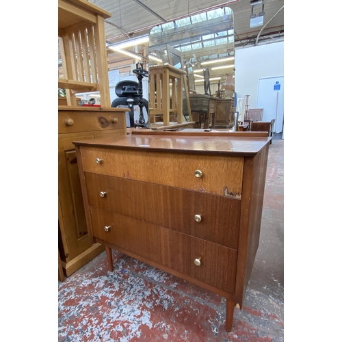 1135A - A mid 20th century tola wood dressing chest - approx. 127cm high x 78cm wide x 42cm deep