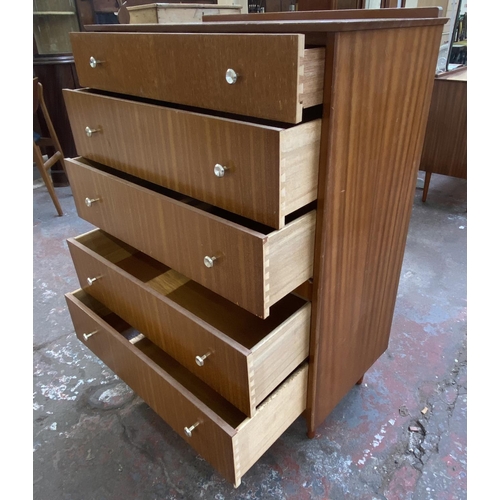 1135B - A mid 20th century tola wood chest of drawers - approx. 107cm high x 78cm wide x 43cm deep