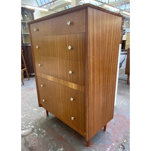 1135B - A mid 20th century tola wood chest of drawers - approx. 107cm high x 78cm wide x 43cm deep