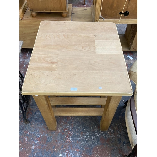 1159 - A modern oak and beech butcher's block/kitchen island - approx. 79cm high x 65cm wide x 72cm deep