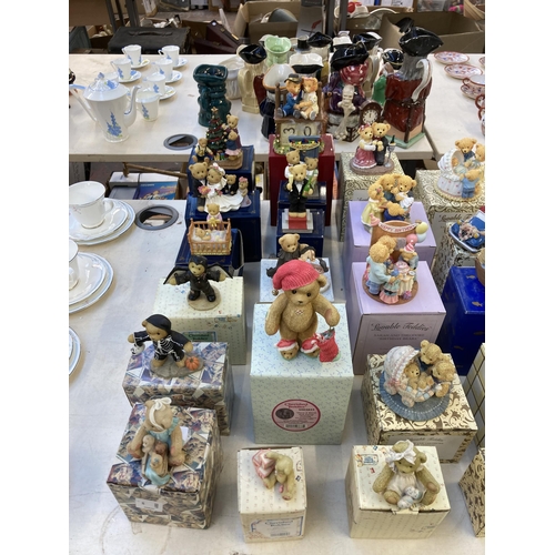 1272 - Thirty one boxed figurines and ornaments to include Enesco Cherished Lovable Teddies, Avon Lovable T... 