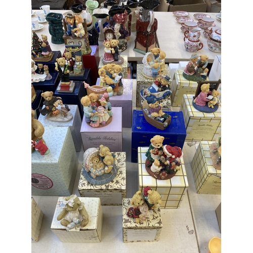 1272 - Thirty one boxed figurines and ornaments to include Enesco Cherished Lovable Teddies, Avon Lovable T... 