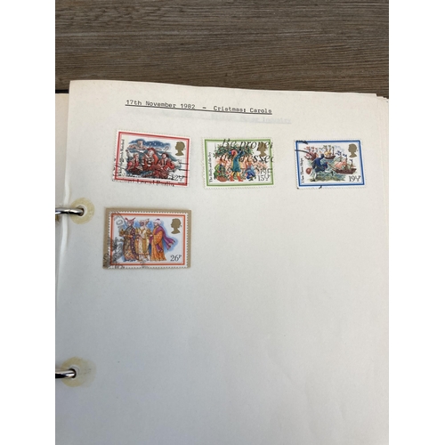 1398 - Five folders containing First Day Covers and stamps