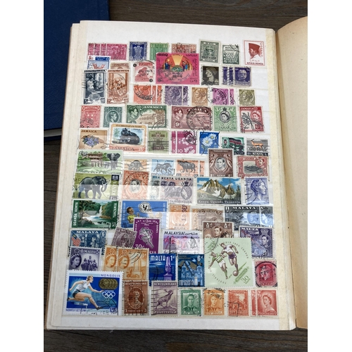 1400 - Nine albums containing stamps