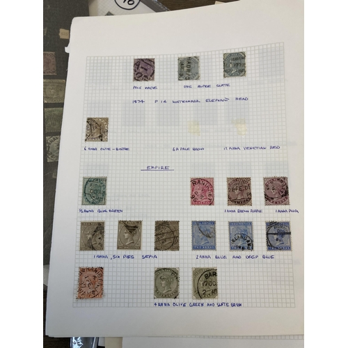 1405 - A collection of Victorian and later worldwide stamps to include India, Morocco etc.