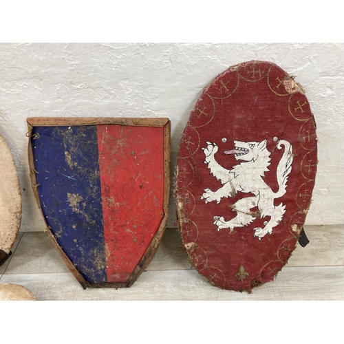 1419 - Five re-enactment shields