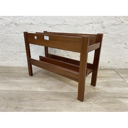 1174 - A 1960s Richard Hornby for Fyne Ladye Furniture teak magazine rack - approx. 36cm high x 20cm wide x... 