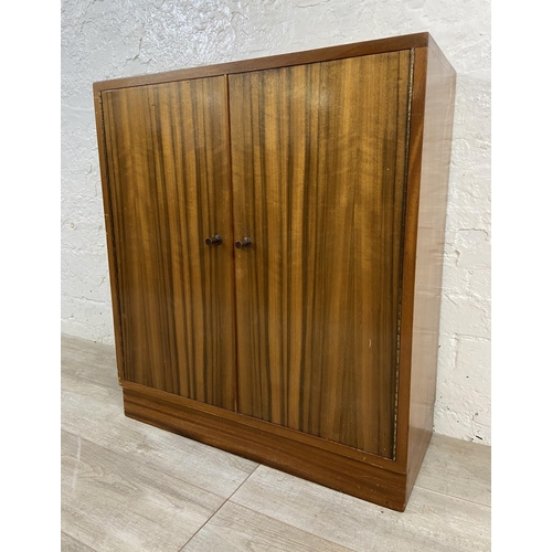 1175 - A mid 20th century walnut cabinet - approx. 78cm high x 69cm wide x 28cm deep