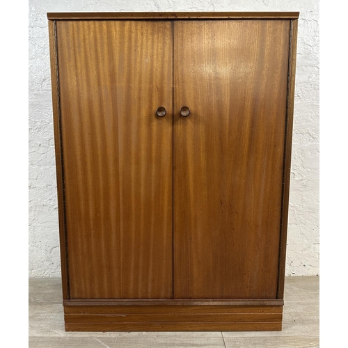 1181 - A mid 20th century teak cabinet - approx. 98cm high x 70cm wide x 37cm deep