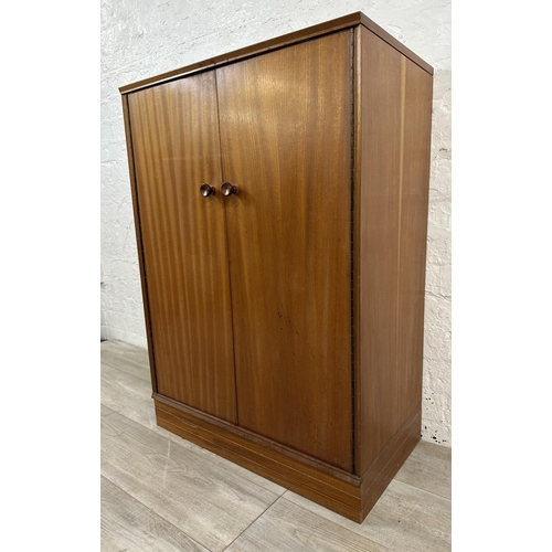 1181 - A mid 20th century teak cabinet - approx. 98cm high x 70cm wide x 37cm deep