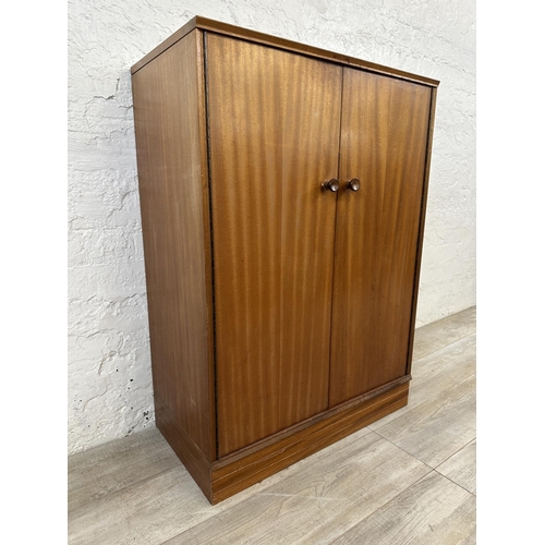 1181 - A mid 20th century teak cabinet - approx. 98cm high x 70cm wide x 37cm deep