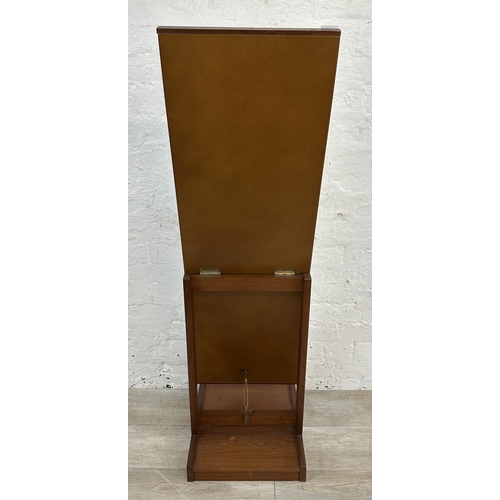 1194 - A mid 20th century teak framed cheval mirror - approx. 135cm high x 39cm wide x 43cm deep