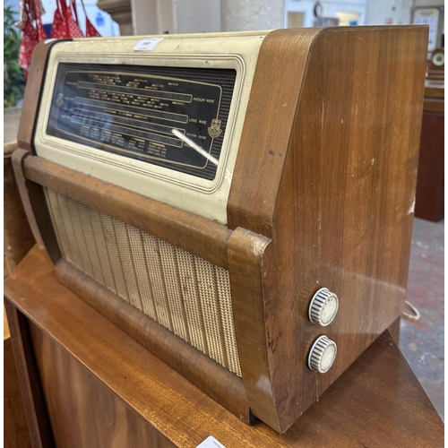 1505 - A mid 1950s Regentone multi 99 radiogram comprising BSR Monarch three-speed autochanger turntable an... 