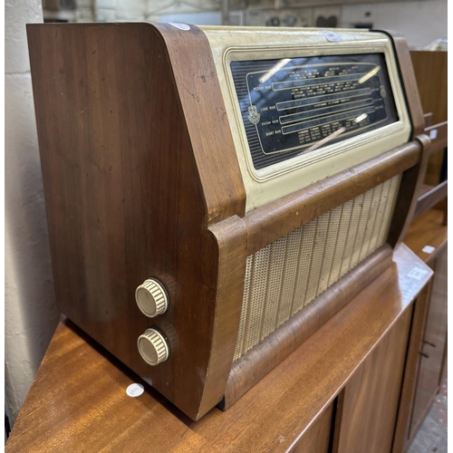 1505 - A mid 1950s Regentone multi 99 radiogram comprising BSR Monarch three-speed autochanger turntable an... 