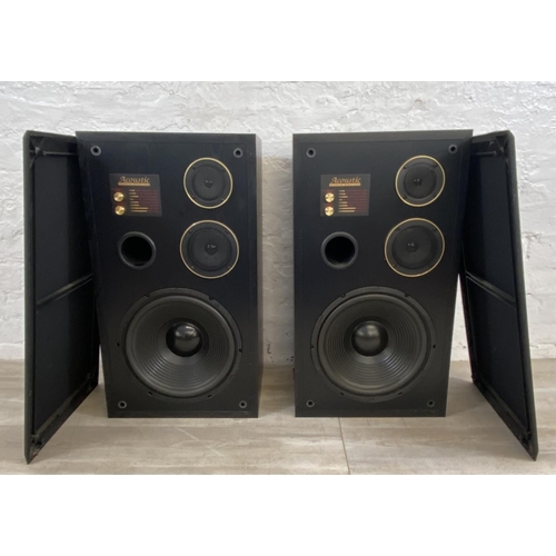 1482 - A pair of Acoustic Studio Monitor Series 3311 8Ω three-way hi-fi speakers with hi and mid frequency ... 