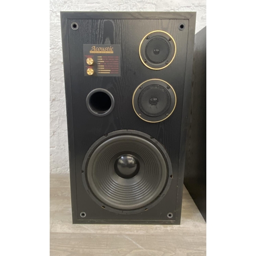 1482 - A pair of Acoustic Studio Monitor Series 3311 8Ω three-way hi-fi speakers with hi and mid frequency ... 