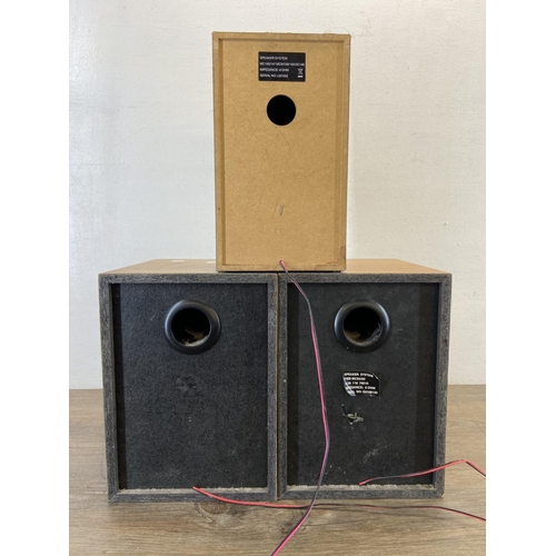 1493 - Three Philips speakers, one pair of FWB-MC50/00 and one MC146/147