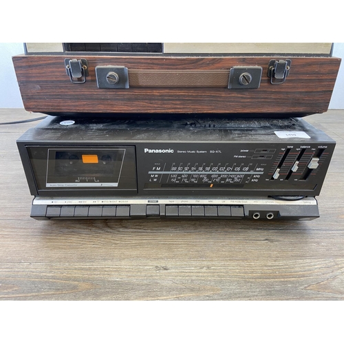 1499 - Two items of hi-fi, one Panasonic SG-X7L cassette recorder/three band receiver and one Sony TC-133 c... 