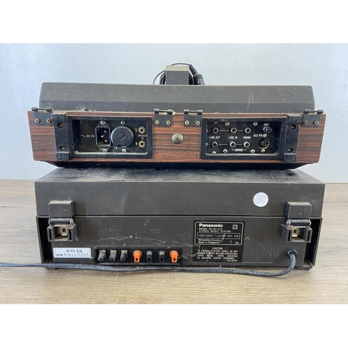 1499 - Two items of hi-fi, one Panasonic SG-X7L cassette recorder/three band receiver and one Sony TC-133 c... 