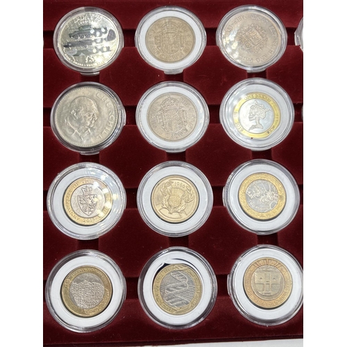 2295 - Twenty four British commemorative coins