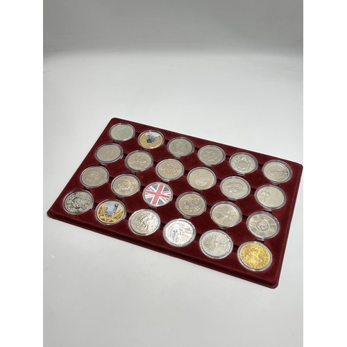 2296 - Twenty four British commemorative coins