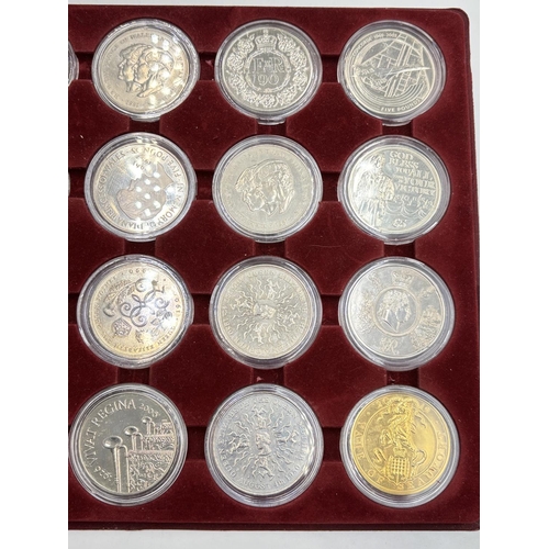 2296 - Twenty four British commemorative coins