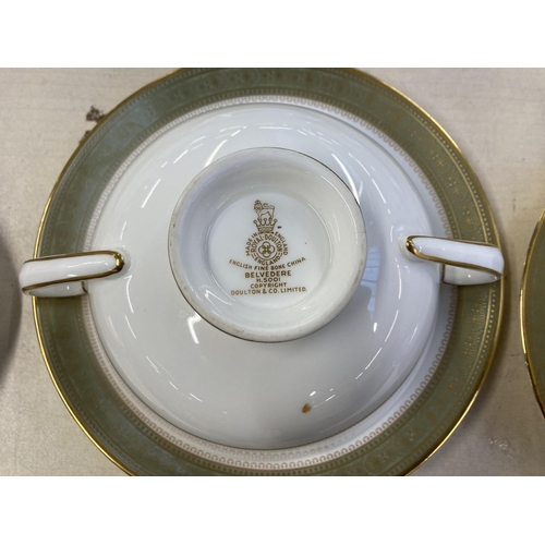 406 - Eighty pieces of Royal Doulton Belvedere bone china