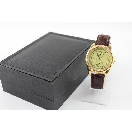 A Stauer Admiral Nelson automatic men's wristwatch