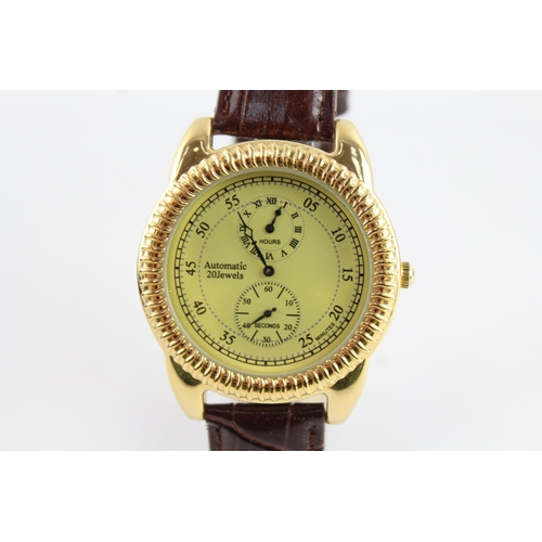 A Stauer Admiral Nelson automatic men's wristwatch