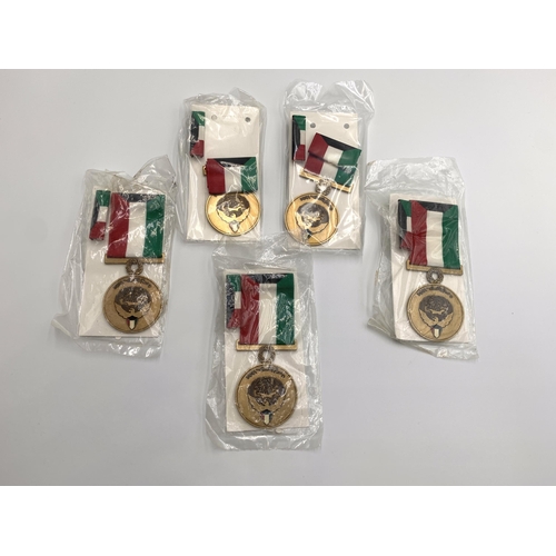 2364 - Five Kuwait Liberation military medals