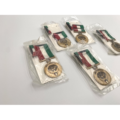 2364 - Five Kuwait Liberation military medals