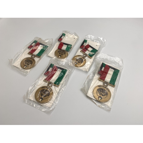 2364 - Five Kuwait Liberation military medals