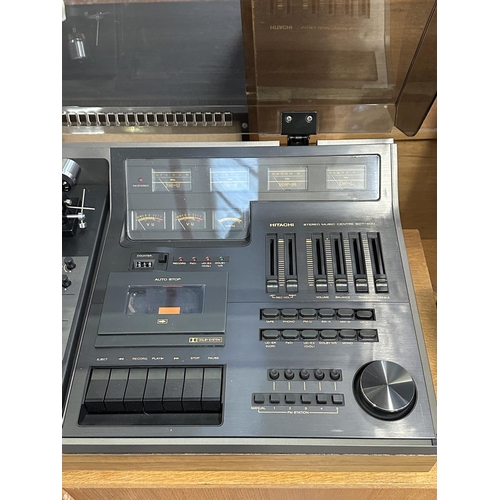 A Hitachi SDT-400 stereo music centre comprising two-speed