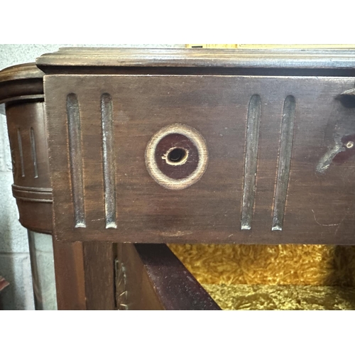 25 - A Victorian carved mahogany display cabinet - approx. 114cm high x 135cm wide x 42cm deep