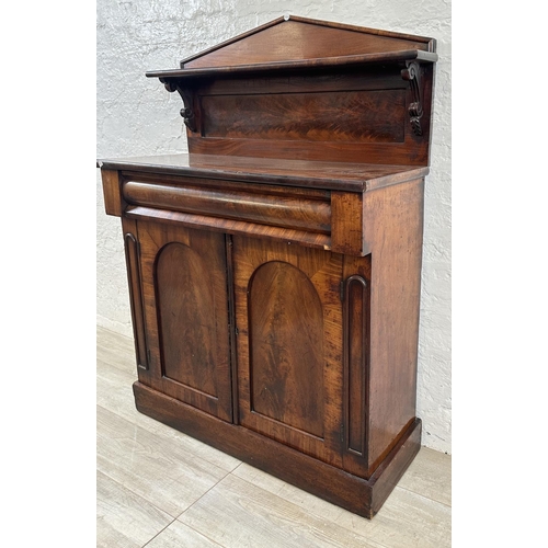 34 - A Victorian mahogany chiffonier - approx. 125cm high x 90cm wide x 38cm deep