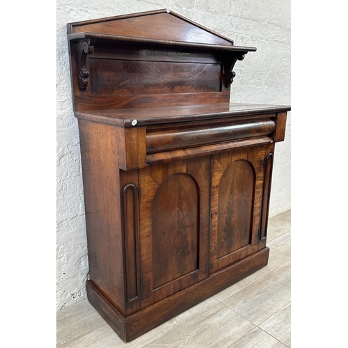 34 - A Victorian mahogany chiffonier - approx. 125cm high x 90cm wide x 38cm deep