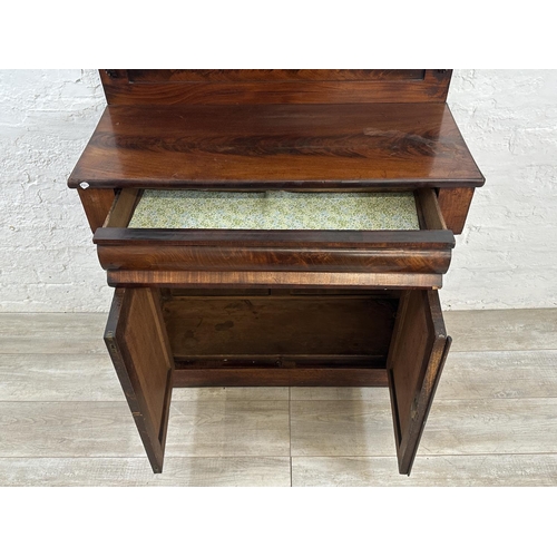 34 - A Victorian mahogany chiffonier - approx. 125cm high x 90cm wide x 38cm deep