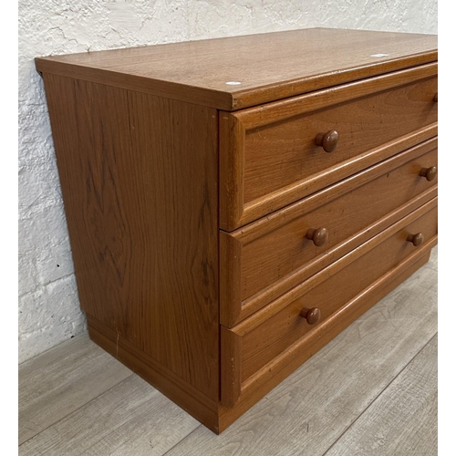 73 - A G Plan teak chest of drawers - approx. 60cm high x 86cm wide x 46cm deep