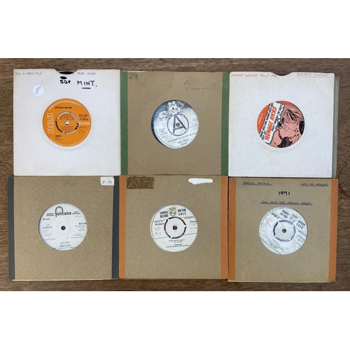 768 - Three boxes containing a 7 inch vinyl record display rack, approx. two hundred and thirty vinyl reco... 