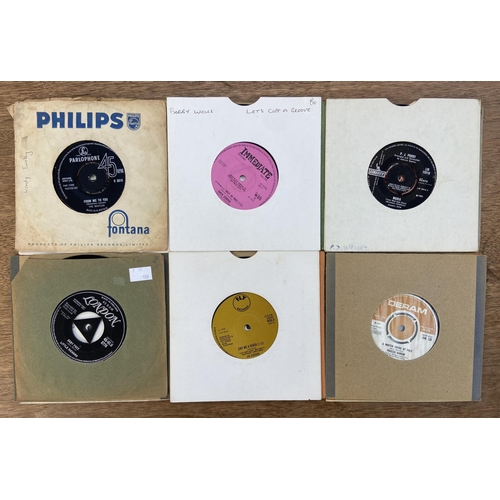 768 - Three boxes containing a 7 inch vinyl record display rack, approx. two hundred and thirty vinyl reco... 