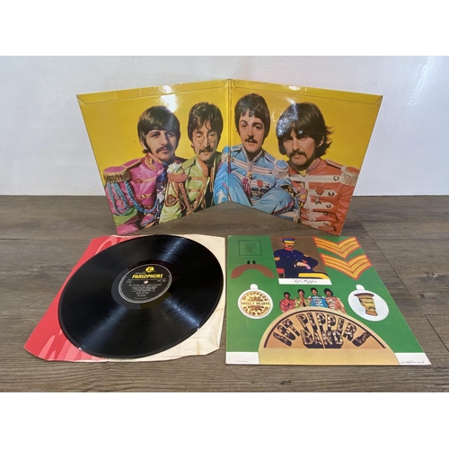 770 - Six LP vinyl records by The Beatles 'Sgt Peppers Lonely Hearts Club Band' mono (PMC 7027) first pres... 