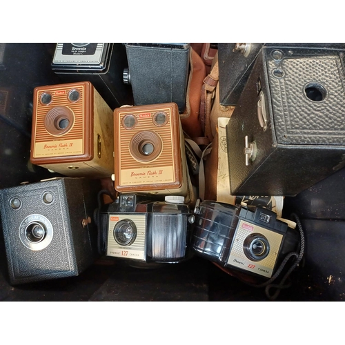 713 - A collection of box cameras